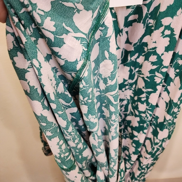 Free Asambly Green Floral Strappy Midi Dress size XL NWT - Picture 9 of 12